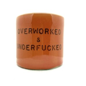 OVERWORKED UNDERFUCKED - korallrosa